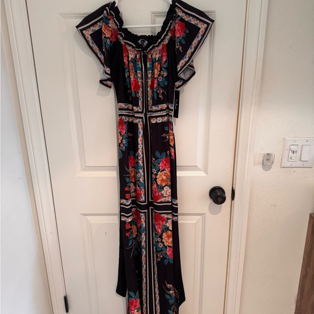 Floral Off-Shoulder Maxi Dress